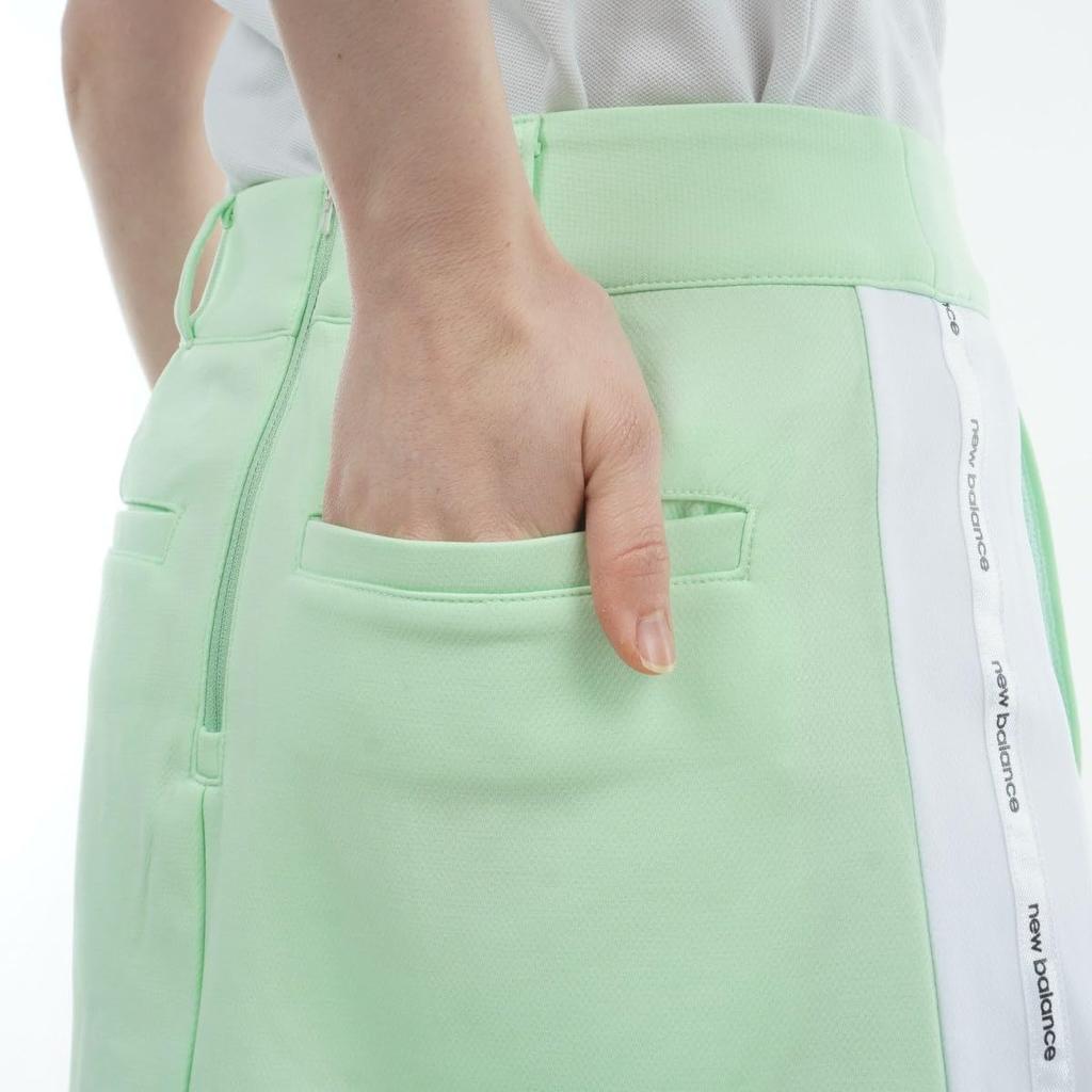 Golf Lightweight Sweat Skirt Inner Green 2 [New Balance] Women's (Shape Retention, Stretch, Included) / 012-4134506 130_Light [L]