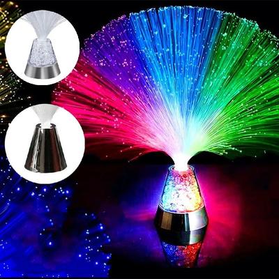 Optische Faser Glasfaserlampe Mehrfarbige Nachtlichter Neuheit Atmosphärenlampen