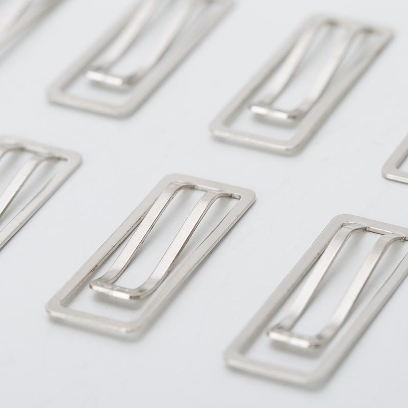 10Pcs Square Thickened Binder Clips - Metal Paper Clips - Office Supplies For Documents, Notes & Bookmarking