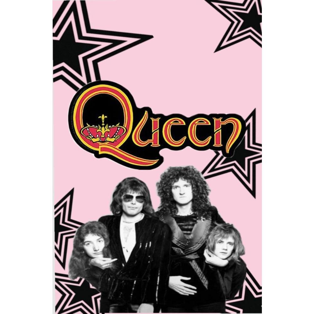 Metal Queen Band Wall Decor, Handmade 3D Tin Art for Living Room Bedroom Music Studio