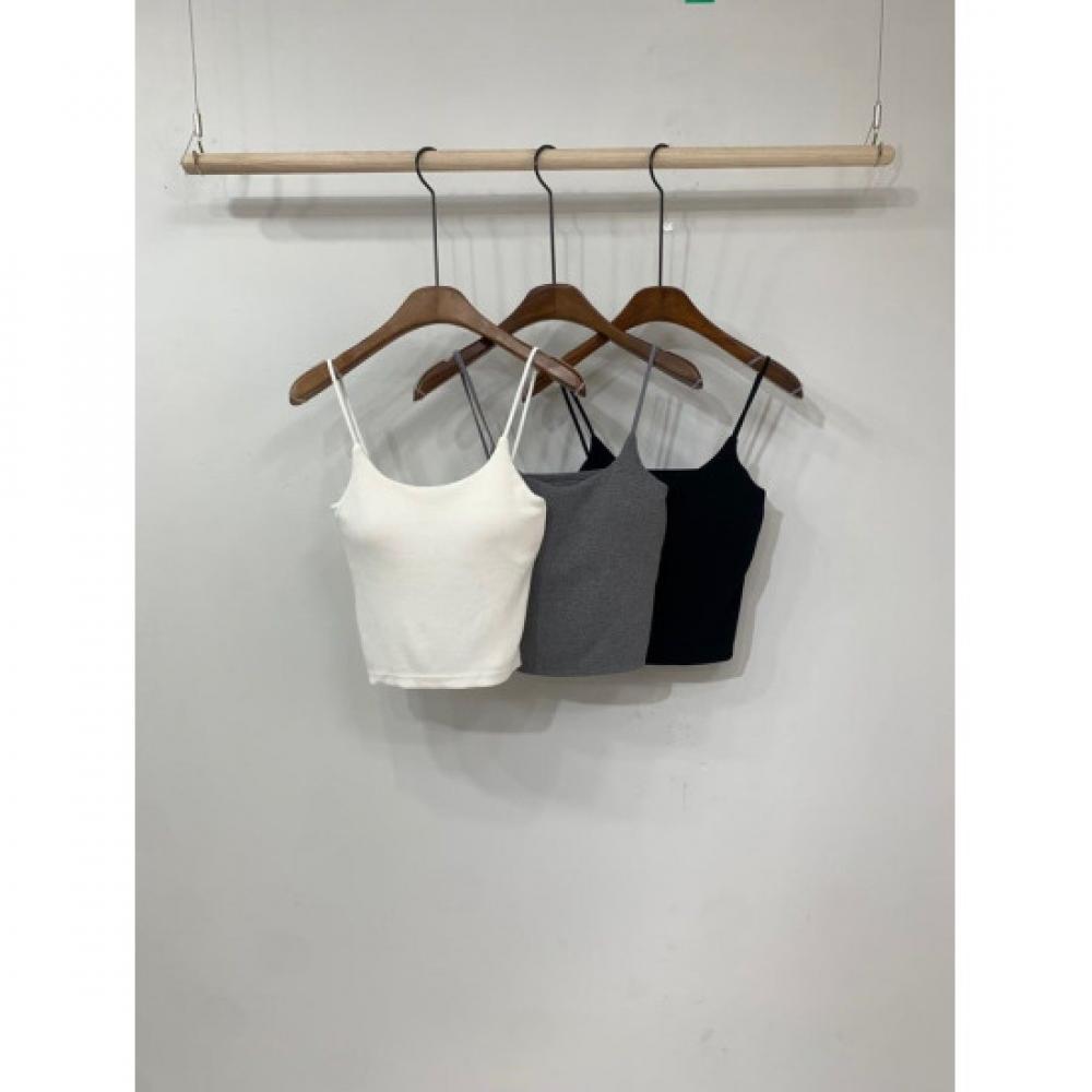 C S In The Room Mizo Wool Ribbed Cap StrIng Tank Top 3Color