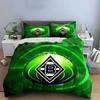 Green Diamond Logo Design Bedding Duvet Cover Set Duvet Cover Pillowcases  (1*Duvet Cover 2*Pillowcases, without duvet insert)