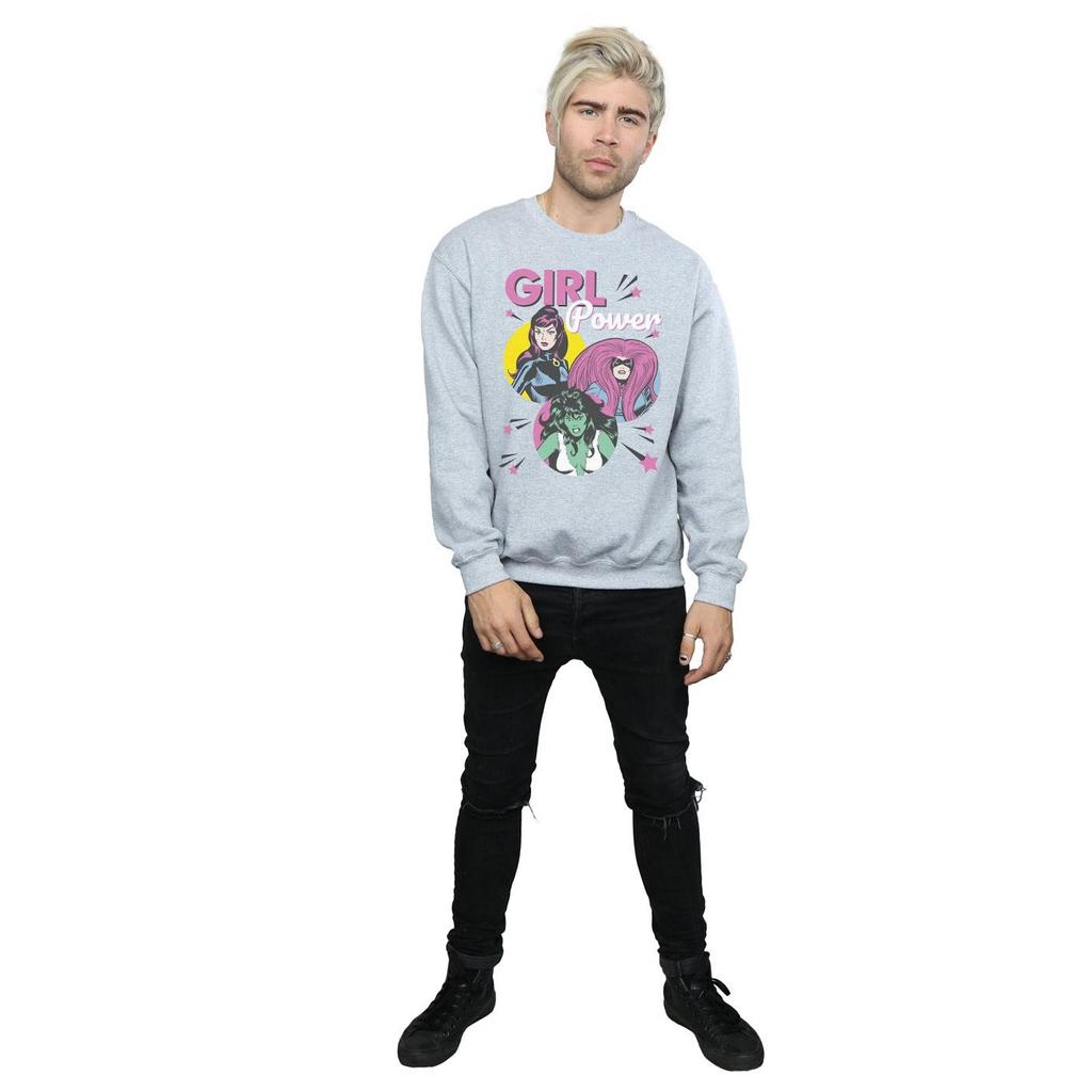 Marvel Comics Mens Girl Power Sweatshirt