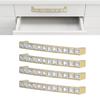 4pcs Easy Install Drawer Dresser Pulls Zinc Alloy Double Hole Handles Cabinet Handles  Wardrobe