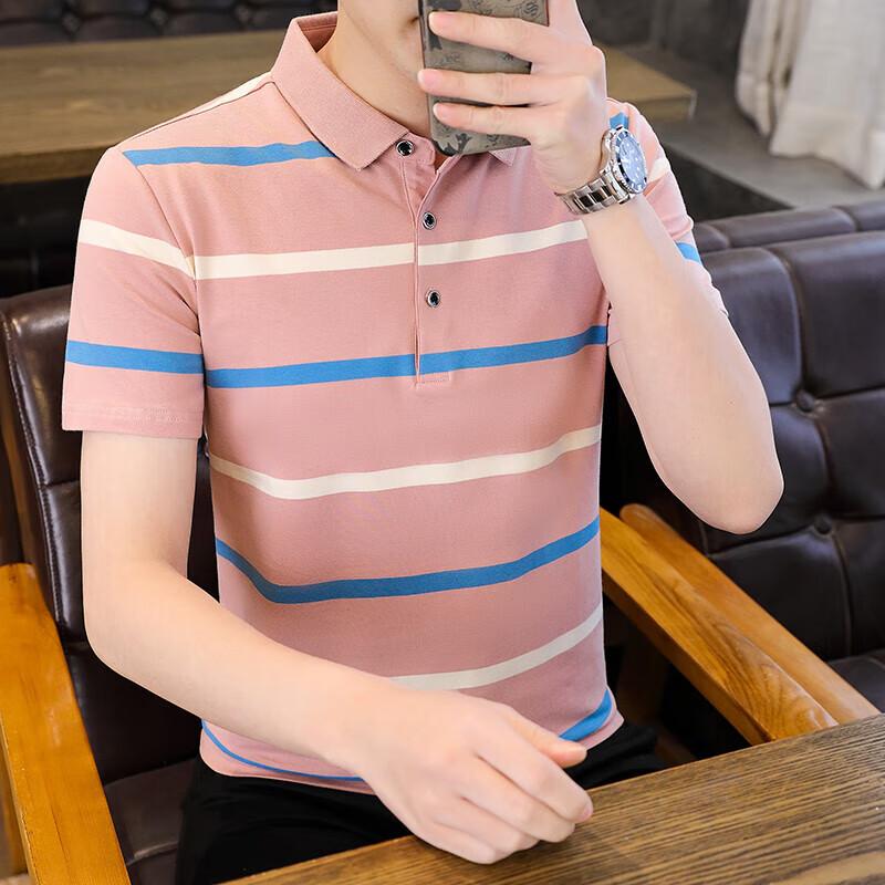 

JEEP SPIRIT Men s Striped Polo T-Shirt L
