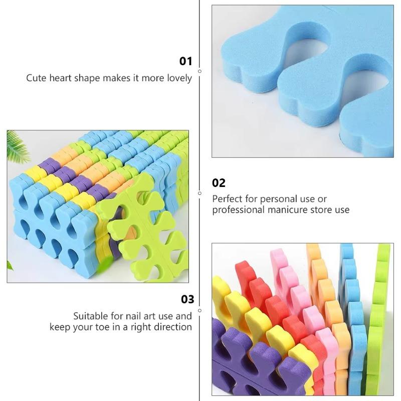 Nail Art Finger Splitter Sponge Toe Separators Popular Soft Silica Gel Toes Fingers Dividers Manicure Pedicure Nails Tools