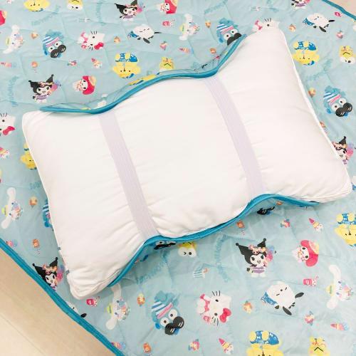 MORIPiLO Sanrio Cooling Pillow Cover with Cinnamoroll and Hangyodon (Cooling, Washable Cooling Pillow Pad for Summer) 43x63cm, Suitable for Parents an