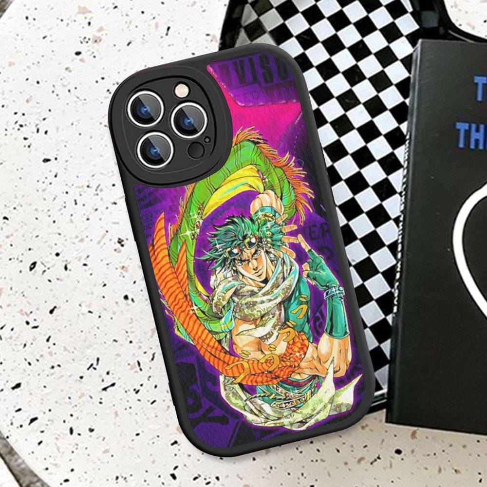 Anime J-JoJo Klassisch B-Bizarre A-Abenteuer Handyhülle Für IPhone 16 15 14 11 12 13 Pro Max Plus Rückseite Lederhülle