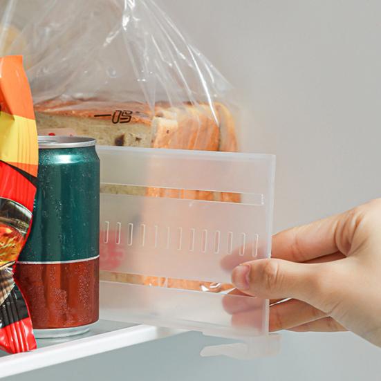Refrigerator Partition Board Retractable Plastic Divider Classified Storage Splint Adjustable Kitchen Shelf Organizer