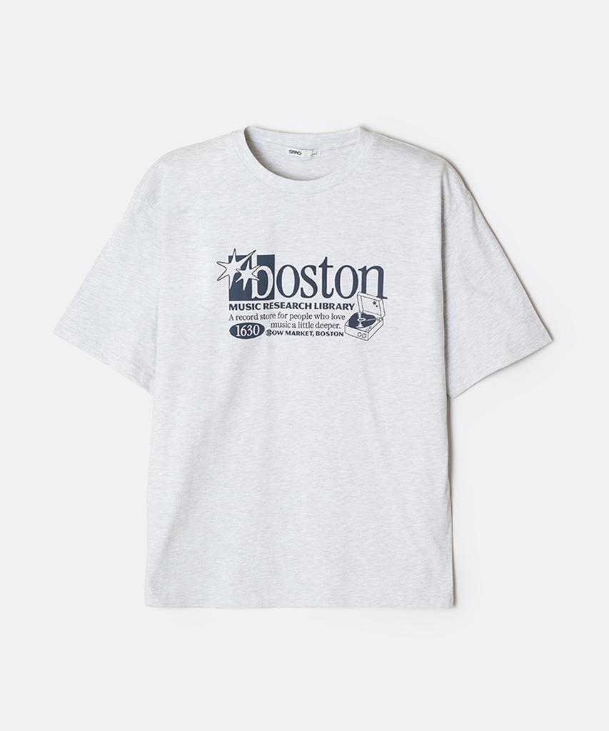 Seupao Boston Illustration Short Sleeve T-Shirt_Sprpg25C70