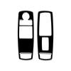 2Pcs Glossy Piano Black Window Lift Switch Cover For RAM 1500 2500 3500 2013-15