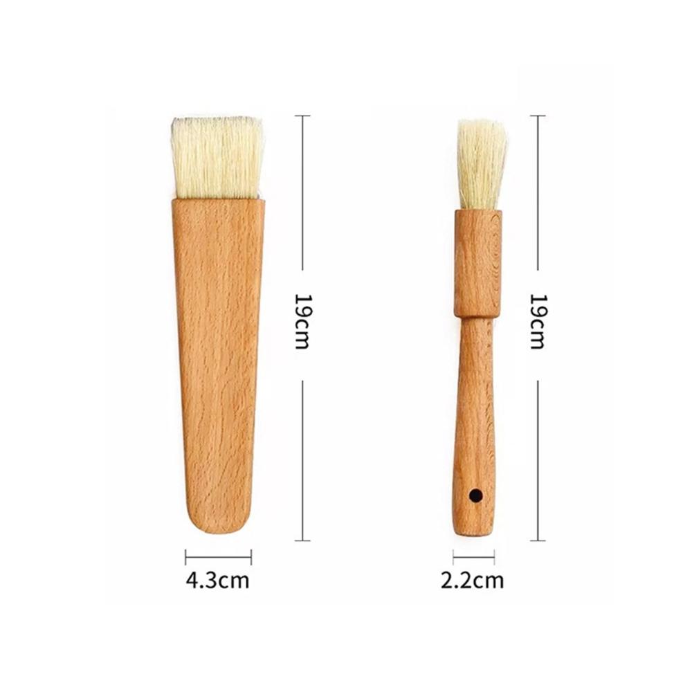 Spreading Natural Kitchen Wooden Handle Sauce Baster Pastry Brush Basting Brush Marinade Tool