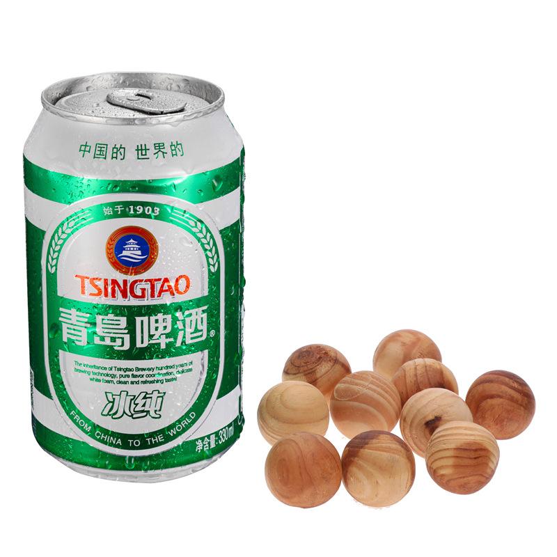 10Pcs wooden block wooden strip wardrobe mothballs wooden beads wooden ball wardrobe deodorant ball