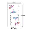 Waterproof Tattoo Stickers: English Letters, Flowers & Butterfly Sketches