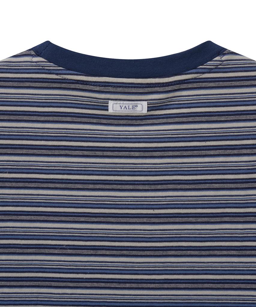 YALE Women'S Multi-Stripe T-Shirt_Navy