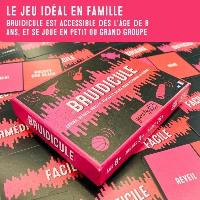 Jeu de société - Bruidicule - Sons ridicules - Format poche - Fous rires garantis