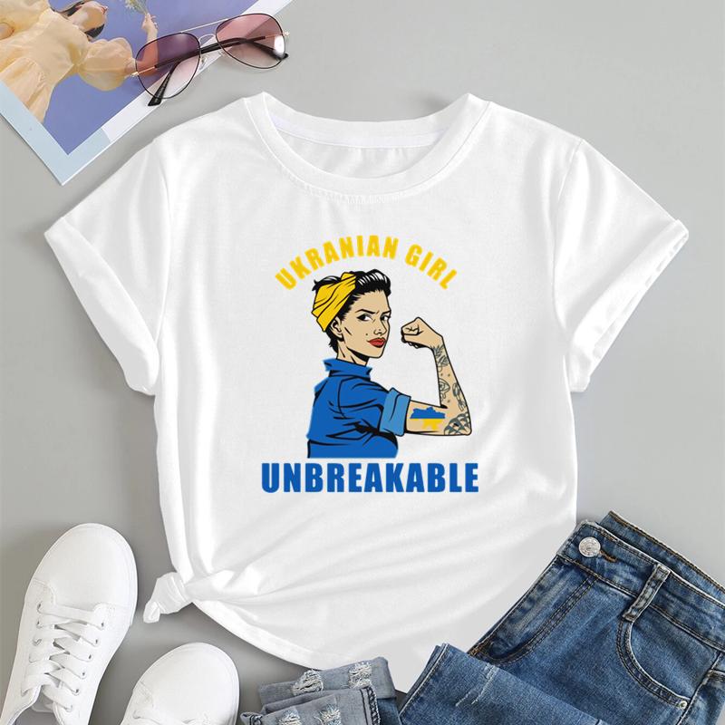 Ukrajina Dívka Oblečení Dres Tričko s ukrajinskou vlajkou Dámská móda Grafika Trička Estetické kostýmy Streetwear Dárky