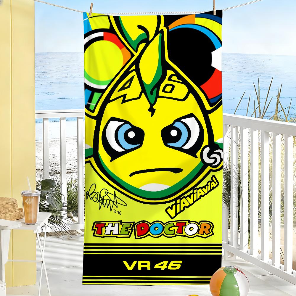 Modisches Handtuch Weich Pool Geschenk Für Reise Fitnessstudio Dusche Camping Schnelltrocknend Sport V-Valentino Moto R-Rossi Cool-46 Große Strandtücher