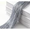 100x200cm Romantic Decoration Curtains Shiny Silvery Line String Tassel Sheer Curtain for Home Living Room Bedroom,1PC