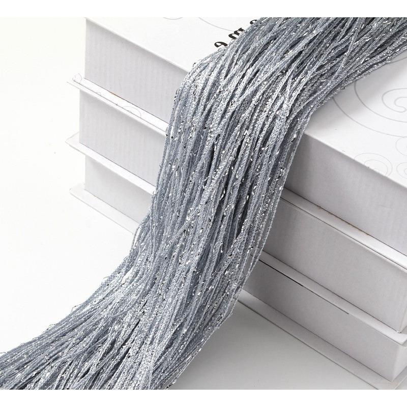 100x200cm Romantic Decoration Curtains Shiny Silvery Line String Tassel Sheer Curtain for Home Living Room Bedroom,1PC