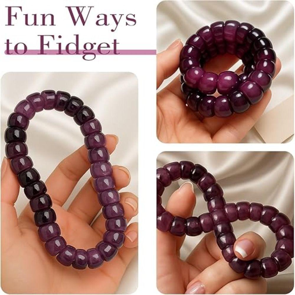 Purple Grape Color Pork Intestine Bracelet Lucky Bangle New Bodhi Beaded Bracelets