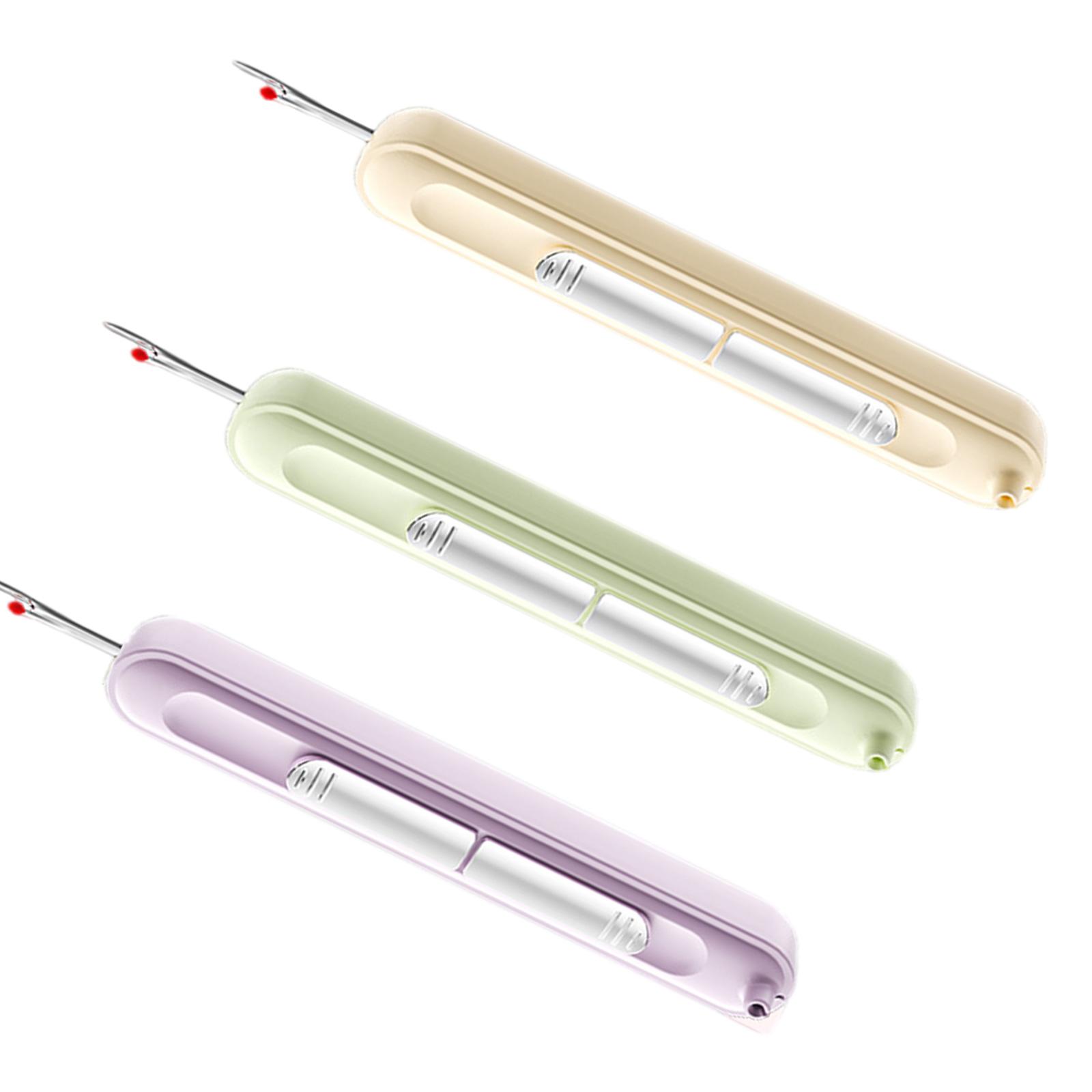 

3 шт. 2-в-1 нитевдеватель, распарыватель швов, растягивающийся инструмент для удаления ниток для рукоделия, шитья, удаления ниток