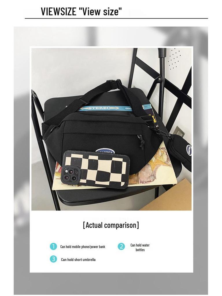 Men's Fashion Chest Bag & Women's Shoulder Crossbody: Niche Sports Casual Japanese-Inspired Backpack