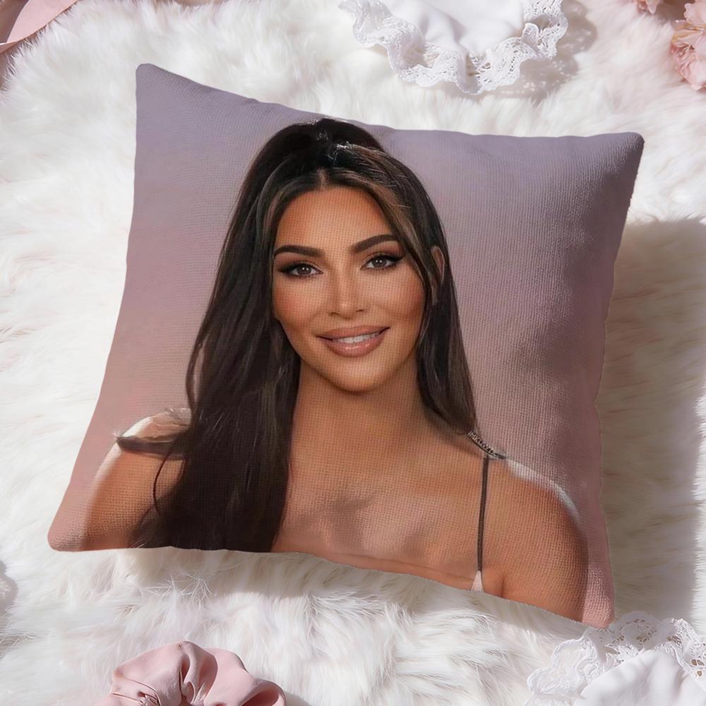 K-Kim K-KardashianS Cushion Cover Premium Comfort Reversible Pillow Cove -Two in One Design for Any Room & Car Interior