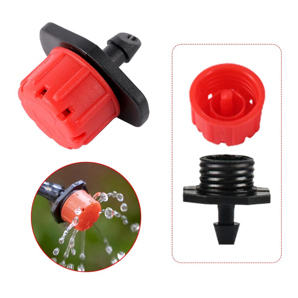 Adjustable 8-Holes Dripper 3/5mm 4/7mm Barbed Garden Drip Irrigation System Watering Emitter Potted Bonsai Plant Watering Device