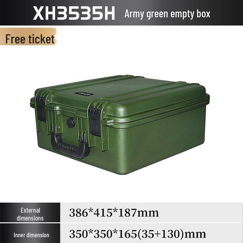 Xihua IP67 Waterproof ROHS Certified Thickened Plastic Toolbox - 35x35 Square Moisture-Proof Instrument Case