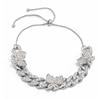 Simple Temperament Diamond-Encrusted Butterfly Anklet Female, Hip-Hop Retro Diamond-Encrusted Cuban Chain Foot Decoration