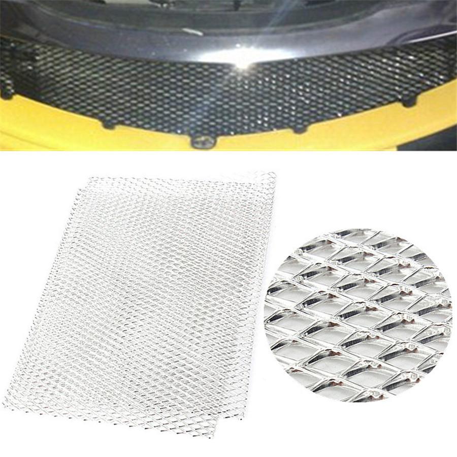 40''x13"Silver Aluminium Racing Grille Mesh Vent Car Tuning Grill Universal