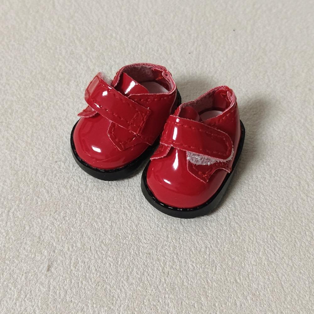 with Stickers Leather Shoes 3.8cm Length Shoes Outfit Accessories For 15/17cm Doll Decoration