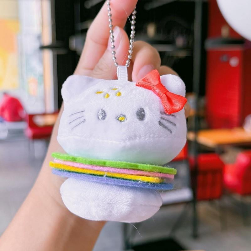Hello Kitty Plush Keychain With Metal Clasp And Gift For Collectors