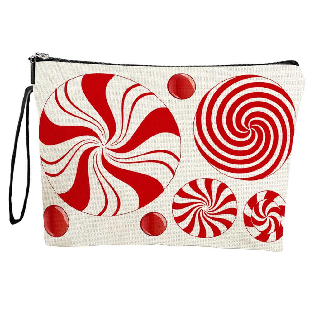 Christmas Candy Cosmetic Bag Women's Portable Storage Bag