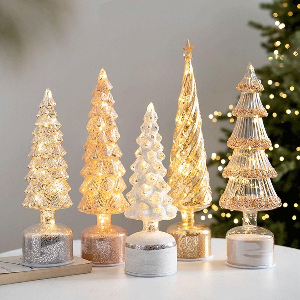 Rotating Christmas Tree Light LED Lamp Christmas Ambient Lighting  Festival Favors
