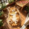 Imitation Cashmere Cat Floor Mat Thickened Water Absorbent Non-Slip Soft Rug for Bathroom Bedroom Front Door Decor