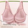 Jiao Fei Lace Wireless Front-Opening Vest-Style Sleep Bra for Middle-Aged and Elderly Women