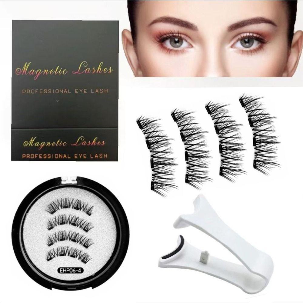 Natural Effect Magnetic Eyelashes 3D Beauty Eyelashes Supplies Reusable False Lashes  Daily Use