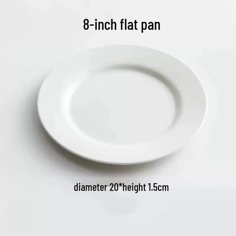 Ruhan Melamine Round Dinner Plates (Pack of 10)