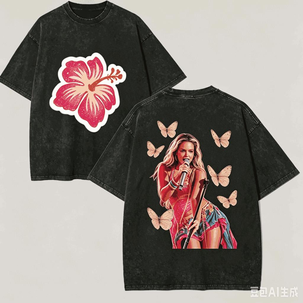 Zara Larsson for Fan Gift Washed T-shirt Men Women Harajuku Oversized Unisex Short Sleeve Streetwear High Quality Couples