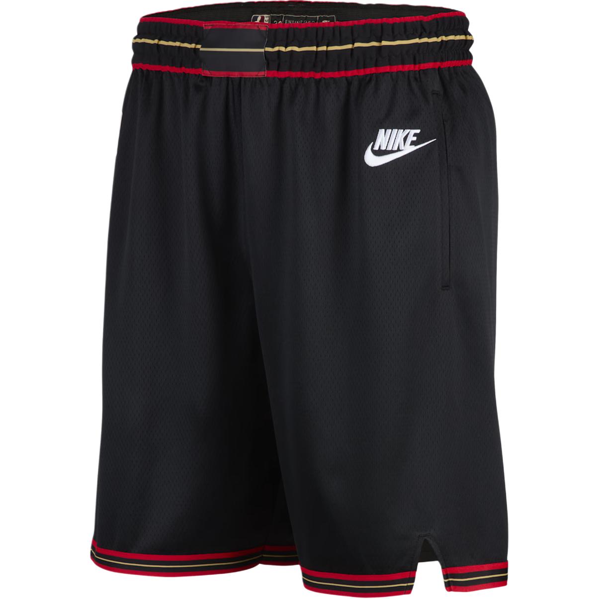 Nike Мужские баскетбольные шорты Philadelphia 76ers Dri-Fit с логотипом НБА, влагоотводящие, эластичный пояс HM4841-010 L