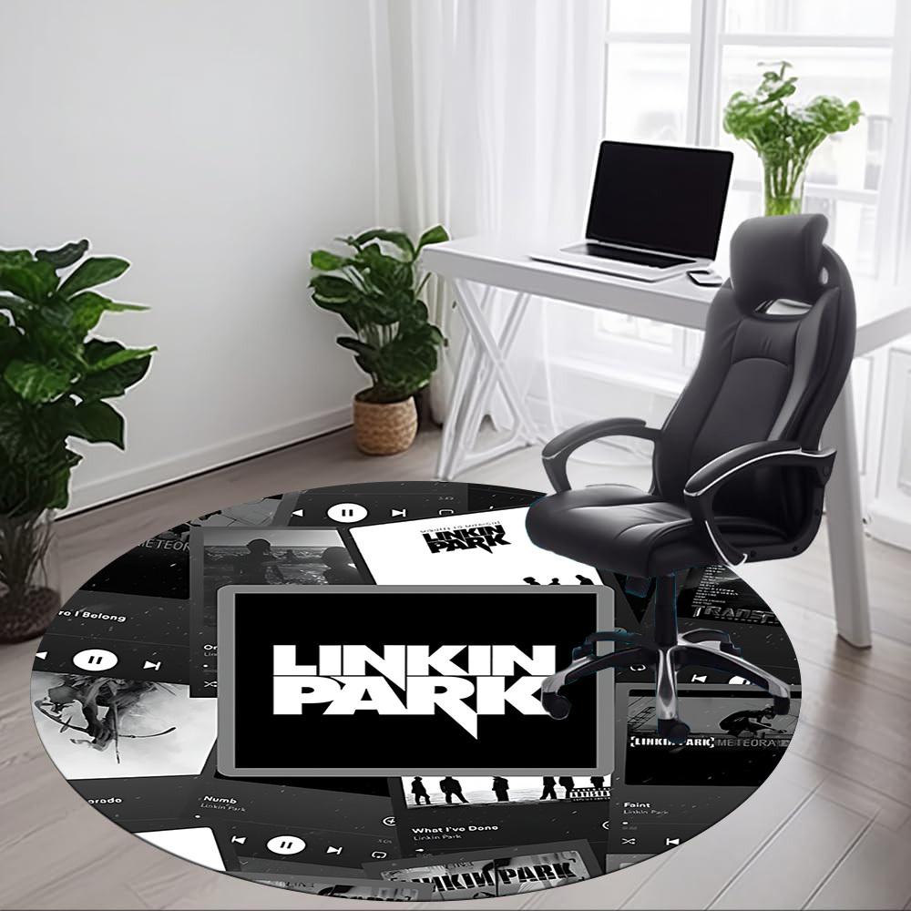 Linkin Park Büro Runder Teppich, Unter Bürostühlen Schlafzimmer Wohnzimmer Heimdeko a1016302