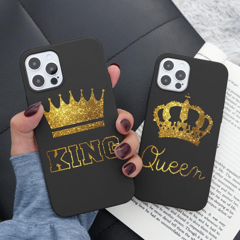 

Золотой Корона Мягкий чехол для iPhone 13 12 11 Pro Max XR X Samsung A52 A32 A50 A51 S21 A12 Huawei P30 P40 Xiaomi Mi 11 Lite 10T Redmi Note 10 8 9 Обложка