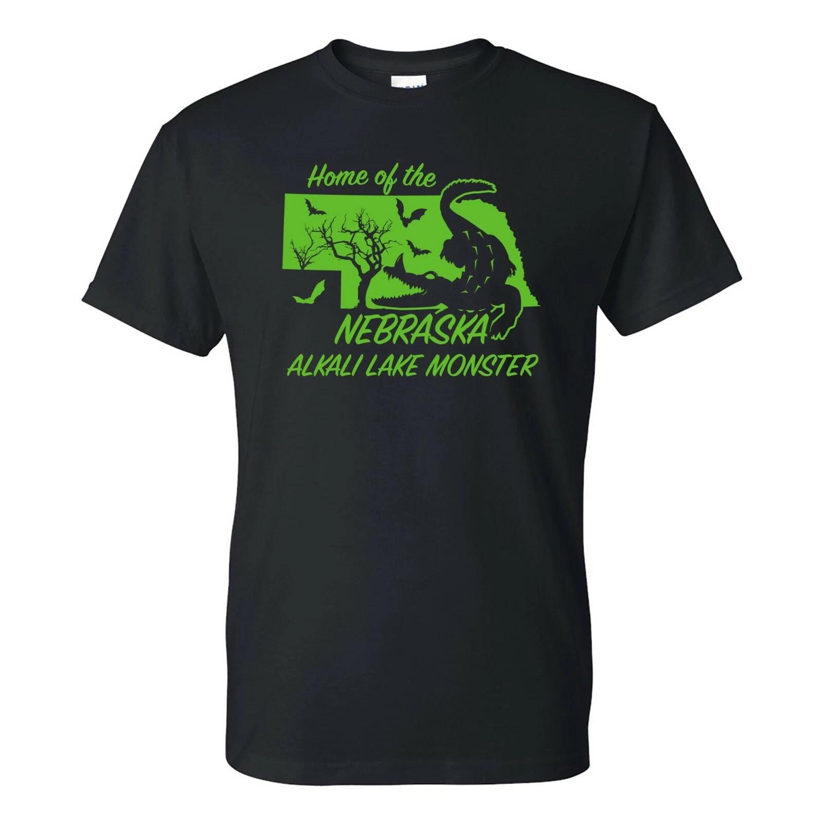 Nebraska Alkali Lake Monster - Cryptid Hunting Horror T-Shirt - Black S
