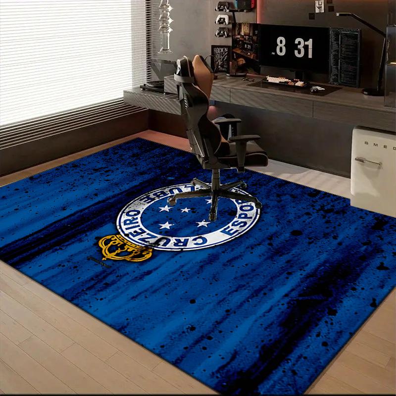 Fc Emblem Printed Office Carpet Chair Cushion  Entryway Rug, Rugs for Living Room, Bedroom Christmas gifts