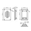 Square Aluminum Ribbon Tweeter Speaker Hifi Sound Enhances Heat Dissipation Dynamic Ranging Auditory  Loudspeaker