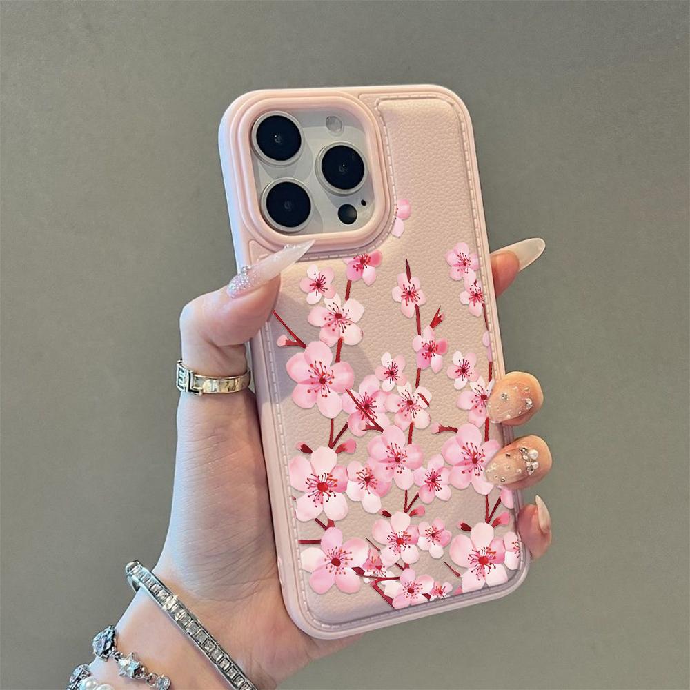 Coffee Colored Flowers Phone Case For IPhone 17 17Air 16 15 Case For IPhone 11 13 12 14 Pro Max 16 15 14 Plus Cover Case Funda