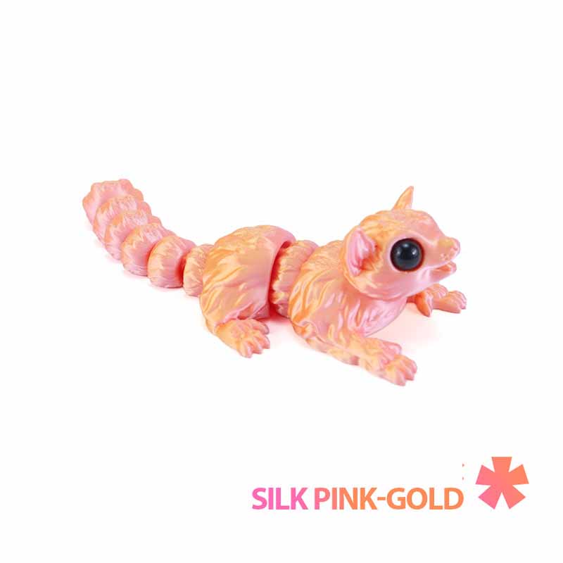 Cute 3D Printing Flying Squirrel Toy Simulation Squirrel Animal Joints Movable Creative Fun Home Decorations Collection Crafts