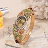 Rich In Flowers Ladies Wristwatch Rhinestone Bracelet Bracelet Watch  Elegant Wear